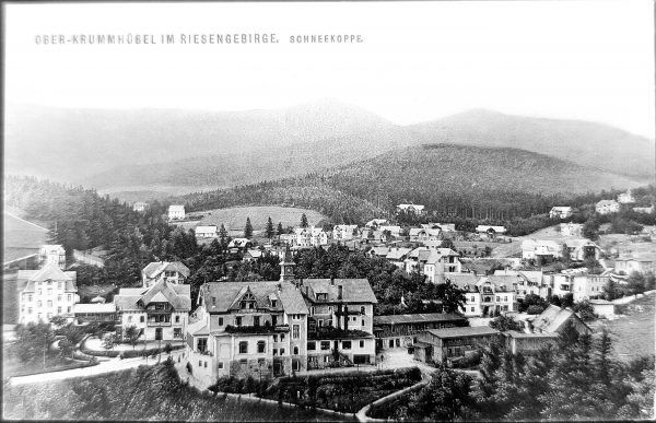 Ansichtskarte, Ober-Krummhübel im Riesengebirge, Schneekoppe