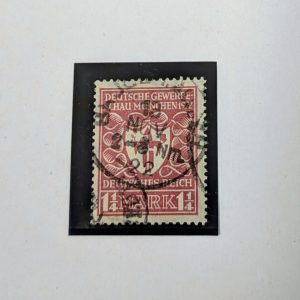 Gestempelte Inflationsmarke 1922 – Michel Nr. 199, b-Farbe, Motiv Gewerbeausstellung – Weimarer Republik