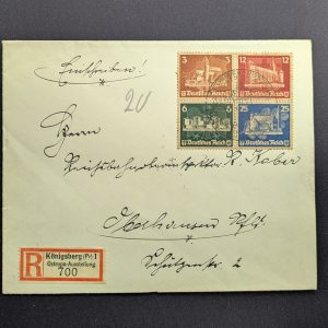 Herzstück aus Block 3 auf Brief