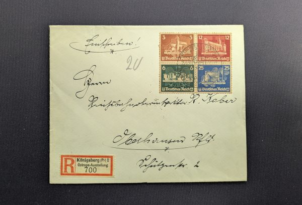 Herzstück aus Block 3 auf Brief