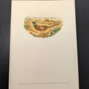 Menükarte, Dampfer "Cap Arcona", aus 1934