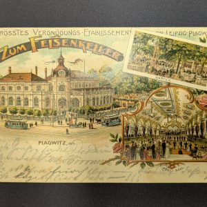 Ansichtskarte, Leipzig-Plagwitz, "Felsenkeller"