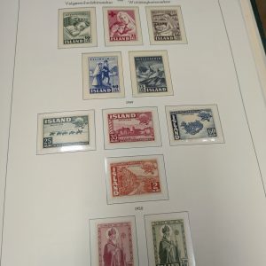 Island, postfrische Sammlung aus 1955-95, im Leuchtturm Klemmbinder mit Schuber