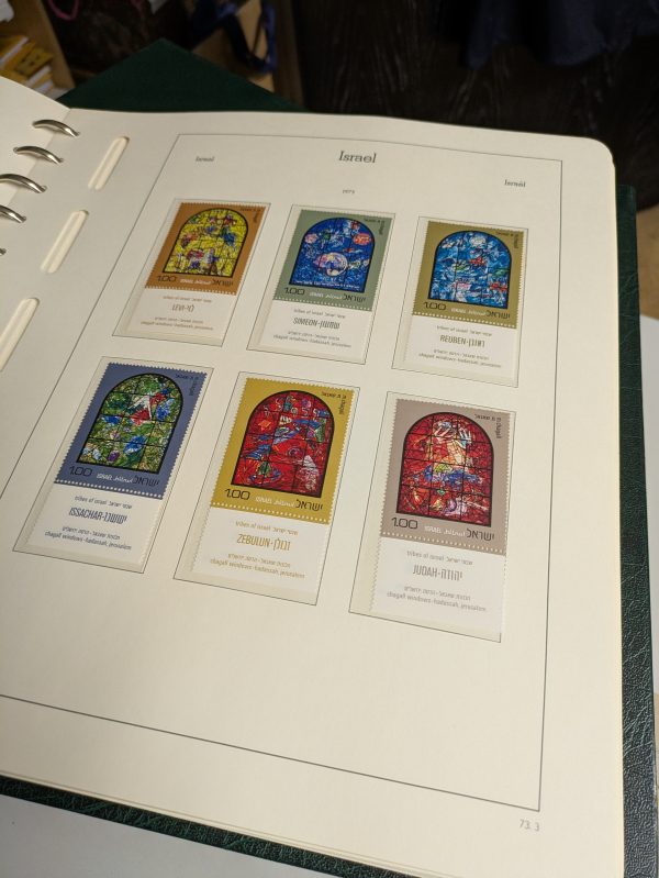 Israel, postfrische Sammlung aus ABO-Bezug, 1973 -87, im Leuchtturm Ringbinder mit Schuber
