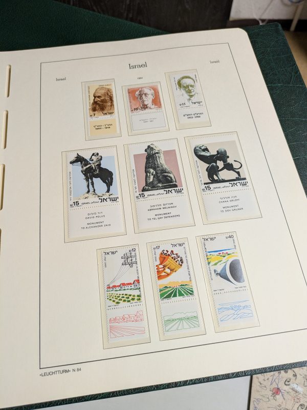 Israel, postfrische Sammlung aus ABO-Bezug, 1973 -87, im Leuchtturm Ringbinder mit Schuber – Bild 3