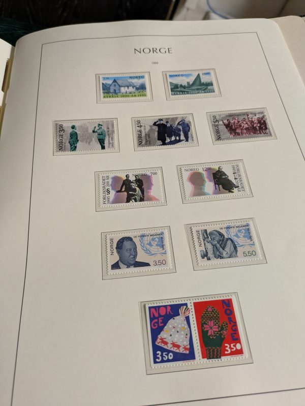 Norwegen, postfrische Sammlung aus ABO Bezug, 1960-95, im Leuchtturm Klemmbinder mit Schuber – Bild 3