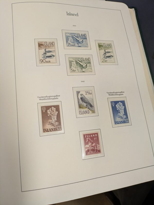 Island, postfrische Sammlung aus 1955-95, im Leuchtturm Klemmbinder mit Schuber – Bild 2