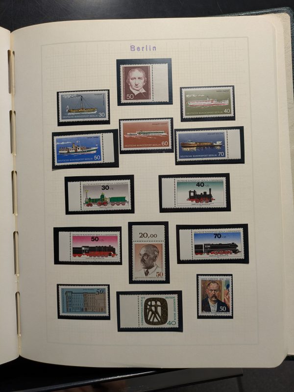 Restsammlung Berlin-West, postfrisch, meist Rand-, bzw.Eckrandstücke aus 1975-89, einige vorher. – Bild 3