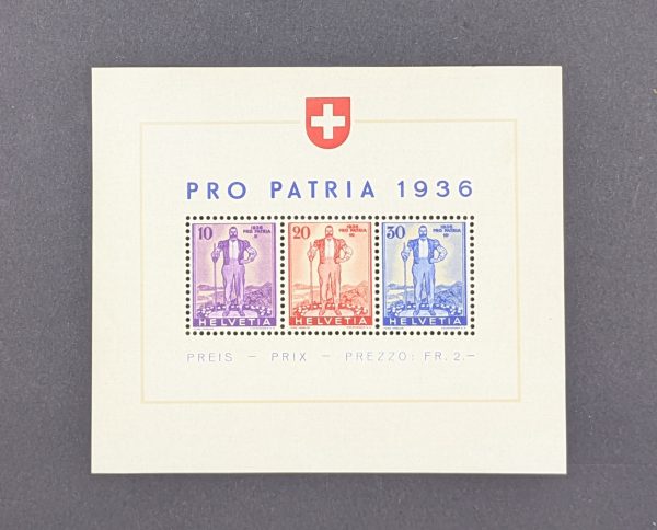 Schweiz, Block 2, postfrisch