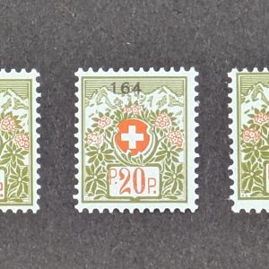 Schweiz, Marken für gemeinnützige Anstalten, Mi.-Nr.8 - 10, postfrisch