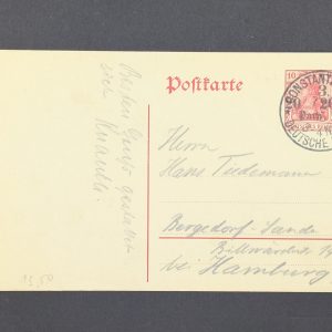 Ganzsache P 16, bedarfsgebraucht