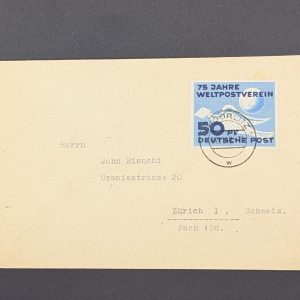 Mi.-Nr.242 als EF in die Schweiz