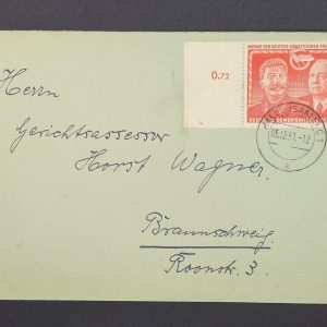 Mi.-Nr.297 als EF auf Brief