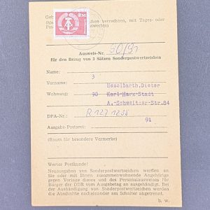 Mi.-Nr.2550 w, auf Sammlerausweis