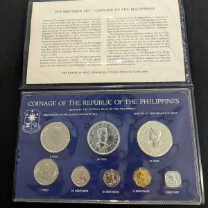 Philippinen, Specimen-Set 1975, 1 Centimo bis 50 Piso