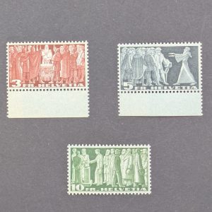 Schweiz, Mi.-Nr.328v/329v/330v, je postfrisch