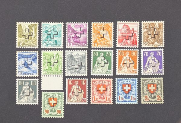 Schweiz, Dienstmarken für Bundesbehörden, Mi.-Nr.28-45, postfrisch