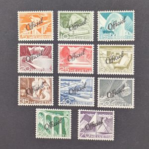 Schweiz, Dienstmarken für Bundesbehörden, Mi.-Nr.64-74, postfrisch