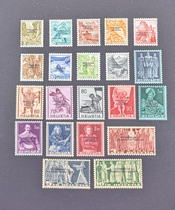 Schweiz, Ausgabe für das Internationale Erziehungsbüro, BIE/IBE, Mi.-Nr.1-21,postfrisch