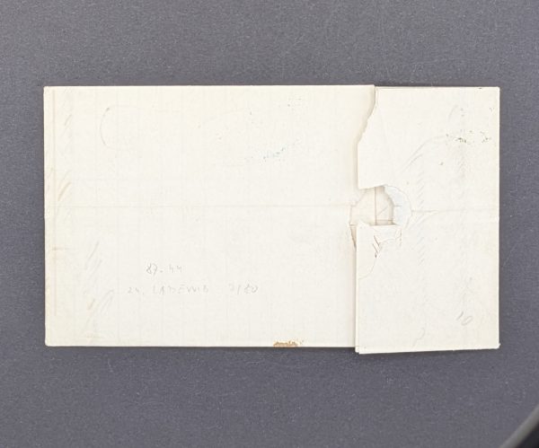 Mi.-Nr.8 I auf Forwarder Stadtpostbrief von Dresden, aus 1864 – Bild 2