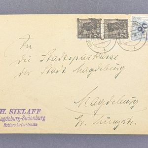 Mi.-Nr.166 IV (2) und 170 IV portogerecht auf Ortsbrief