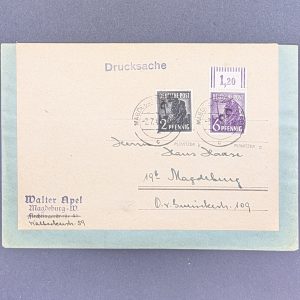 Mi.-Nr.166 IV+167 IV auf Drucksache, sign.