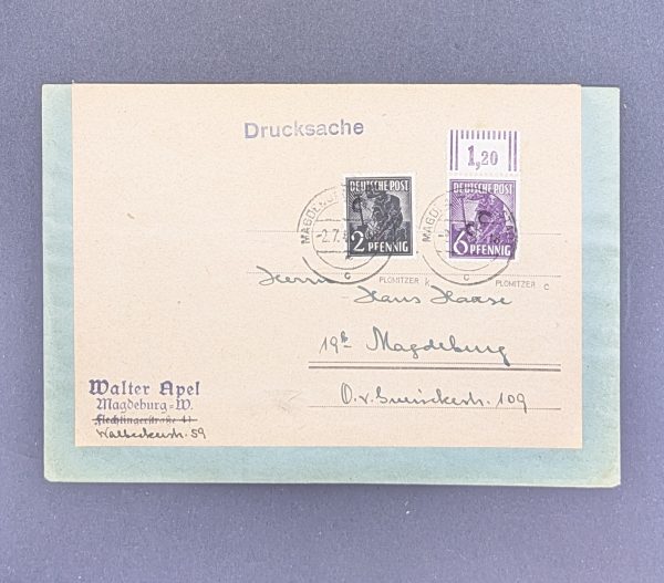 Mi.-Nr.166 IV+167 IV auf Drucksache, sign.