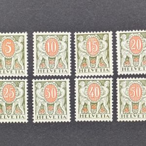 Schweiz, Portomarken, Mi.-Nr.42-49, postfrisch