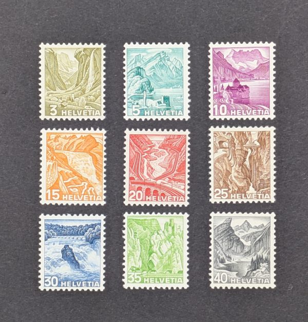 Schweiz, Mi.-Nr.297y-305y, postfrisch