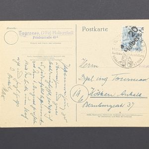 Mi.-Nr.170 IV, als EF auf Bedarfskarte, sign.