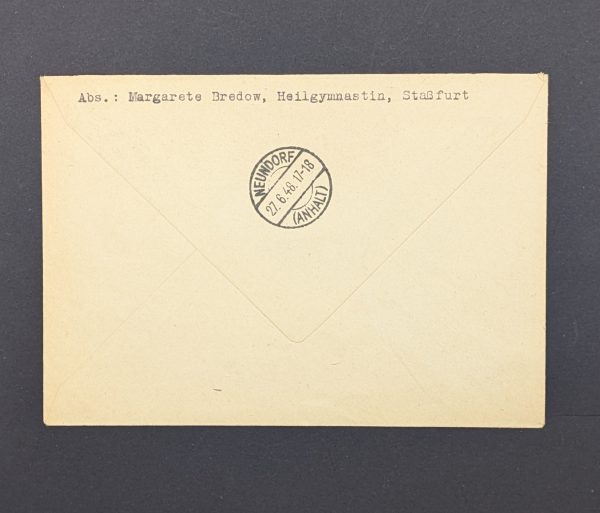 Mi.-Nr.166 IV (3), 167 IV,170 IV, 173 IV und 177 IV als MiF auf Bedarfsbrief, sign. – Bild 2