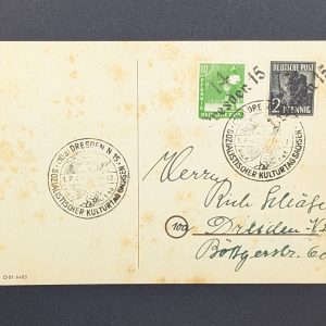 Mi.-Nr.166 II+169 II, auf Ortskarte