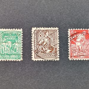 Mi.-Nr.23a-25a, gestempelt