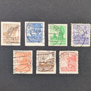 Mi.-Nr.29x-36x, gestempelt