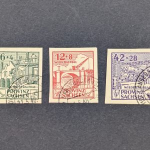 Mi.-Nr.87B-89B, gestempelt