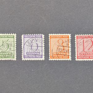 Mi.-Nr.120X-123X, gestempelt