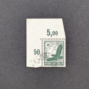 Mi.-Nr.535x, gestempeltes Eckrandstück, oben links