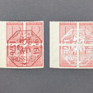 Mi.-Nr.1+2, je postfrischer Viererblock