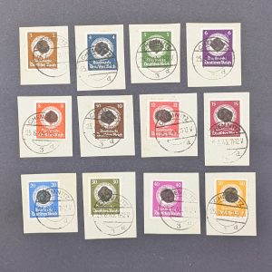 sächsische Schwärzungen, Dienstmarken, Mi.-Nrn.AP132-AP143