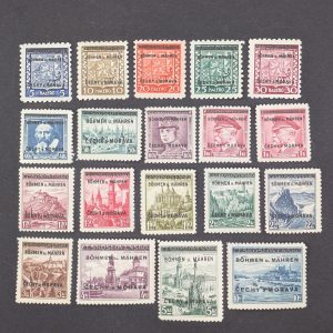 Mi.-Nr.1-19, postfrisch, sign."Gilbert"